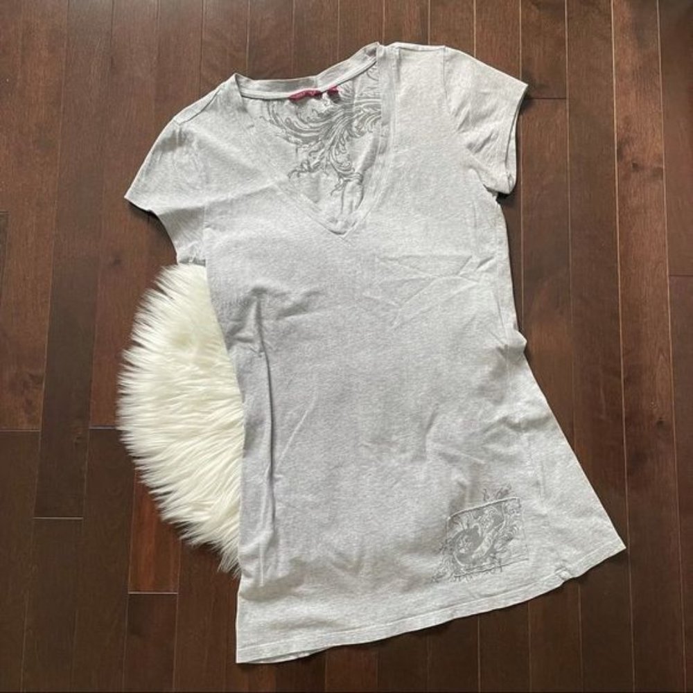 Ted Baker grey  v - neck t - shirt